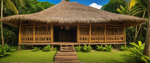 palapa,stilt house,javanese traditional house,tropical house,longhouses,thatched roof,polynesian,traditional house,longhouse,tanoa,3d rendering,straw hut,3d render,moorea,huts,thatch roof,tambu,stilt houses,wooden hut,thatched,Illustration,Japanese style,Japanese Style 12