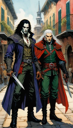 grimjack,paizo,alatriste,ravenloft,dragonlance,strahd,drizzt,mordru,shadowpact,villans,swordsmen,latveria,heroic fantasy,conquistadores,lankhmar,vilgalys and moncalvo,swashbucklers,eberron,seregil,mughul,Illustration,Realistic Fantasy,Realistic Fantasy 04