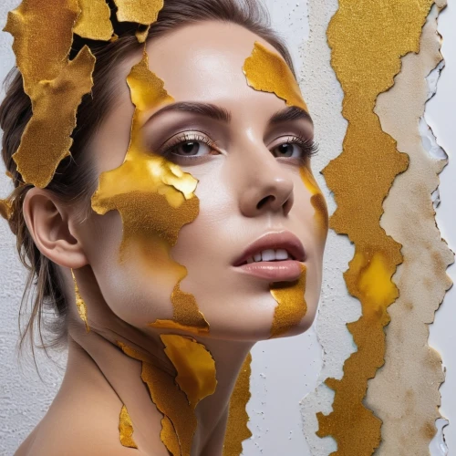 sunflower lace background,gold paint stroke,gold paint strokes,ochre,yellow skin,blossom gold foil,pollen,golden wreath,retouching,yellow wallpaper,propolis,gold leaf,gold leaves,arnica,natural cosmetics,sunflower paper,gold foil art,dried petals,masking,gold mask,Photography,General,Realistic