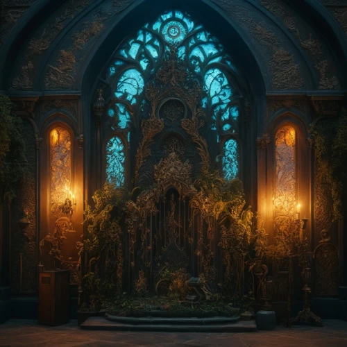 hall of the fallen,labyrinthian,ornate room,mausolea,mihrab,sanctuary,the throne,grotto,sanctum,portal,ornate,haunted cathedral,sepulchre,sepulchres,doorway,alcove,baroque,mausoleum,enshrines,cathedral,Photography,General,Fantasy