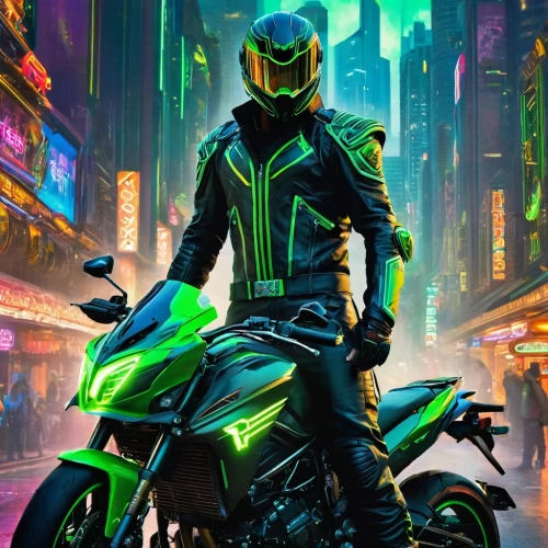 cbr,motorbike,kawi,cyberpunk,kawasaki,quartararo,busa,motorcycle,verde,motograter,bike colors,nightrider,renegade,patrol,vector,mignoni,neon arrows,vector art,alleycat,motos,Conceptual Art,Fantasy,Fantasy 05