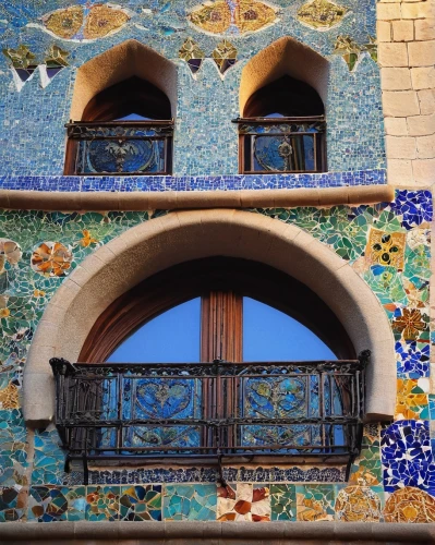 azulejos,spanish tile,azulejo,gaudi,the palau de la música catalana,iranian architecture,mezquita,talavera,sicily window,mudejar,essaouira,ventana,la kasbah,persian architecture,ventanas,guell,barcelona,alcazar of seville,morroco,sevilla,Art,Classical Oil Painting,Classical Oil Painting 13