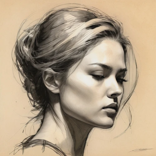 charcoal drawing,charcoal pencil,girl portrait,girl drawing,graphite,heatherley,woman portrait,behenna,study,ginta,aslaug,charcoal,young woman,marylou,face portrait,etty,leighton,pencil drawing,digital painting,pencil drawings,Illustration,Abstract Fantasy,Abstract Fantasy 18