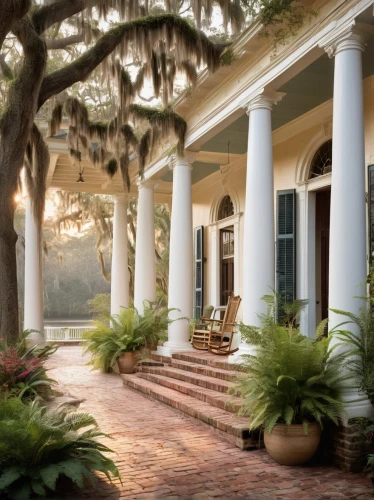 front porch,lowcountry,natchez,reynolda,brookgreen gardens,colleton,edisto,telfair,porch,skidaway,ogeechee,dillington house,colonnades,longwood,florida home,southeastern,colonnade,plantations,escambia,southern belle,Art,Classical Oil Painting,Classical Oil Painting 01
