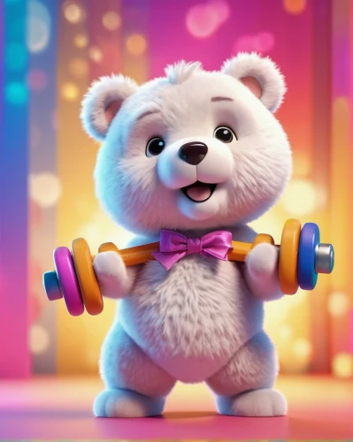 3d teddy,scandia bear,cute bear,rbb,bearlike,bebearia,weightlifter,fitness model,kawaii panda,barbells,bear teddy,bearmanor,plush bear,whitebear,pandita,bufferin,icebear,dolbear,bear,teddy teddy bear,Unique,3D,3D Character