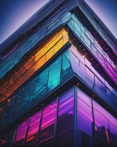 colorful facade,colorful light,colorful city,colored lights,colorful glass,technicolour,technicolor,glass building,rgb,glass facades,prism,tetris,glass facade,intense colours,leanbow,color wall,techno color,hypermodern,colorama,abstract rainbow,Art,Artistic Painting,Artistic Painting 21