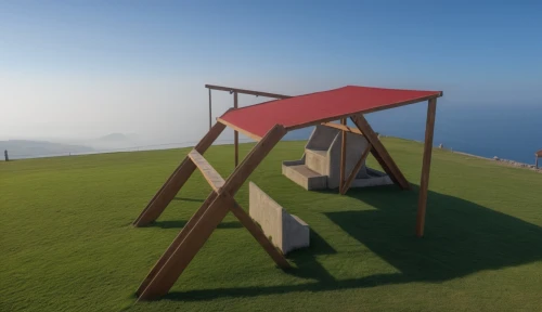 lifeguard tower,observation tower,dog house frame,playset,play tower,lookout tower,swing set,sketchup,swingset,playhouses,playgrounds,3d render,3d rendering,playsets,climbing frame,wooden mockup,wooden frame construction,cube stilt houses,play area,3d mockup,Photography,General,Realistic