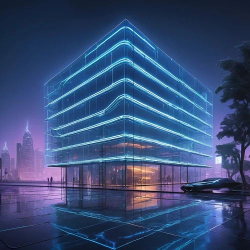 cyberport,largest hotel in dubai,mubadala,aqua studio,futuristic architecture,guangzhou,tron,cybercity,glass building,hypermodern,damac,futuristic art museum,electroluminescent,water cube,vdara,mvrdv,escala,sharq,electrohome,electric tower,Illustration,Retro,Retro 24