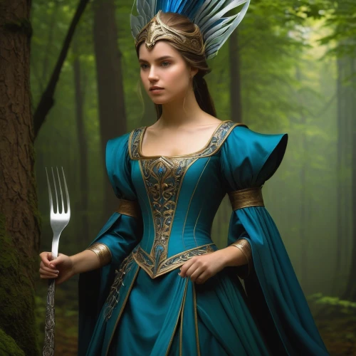 fairy tale character,blue enchantress,fairy queen,fairy peacock,margaery,faery,eco-friendly cutlery,cutlery,faerie,fantasy woman,sigyn,seelie,frigga,faires,fairytale characters,ballerina in the woods,silver cutlery,galadriel,noblewoman,the enchantress,Conceptual Art,Fantasy,Fantasy 28