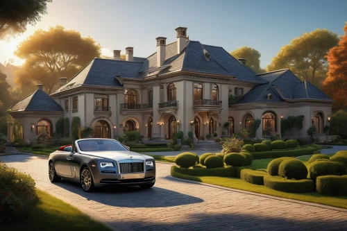 rolls royce,rolls-royce wraith,luxury property,cullinan,luxury home,rolls royce car,domaine,bentley,luxury real estate,luxurious,luxury,luxury cars,bendemeer estates,luxury car,black rolls royce,chateau,mansion,aristocracy,country estate,palladianism,Illustration,Realistic Fantasy,Realistic Fantasy 28