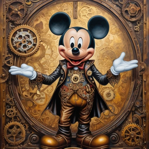 mickey mause,pinocchio,mickey,royo,micky mouse,topolino,micky,magica,disney character,imagineer,mouseketeer,minnie,iger,mickeys,imagineering,jigsaw puzzle,cogsworth,tdl,disneyfication,disneyfied,Illustration,Realistic Fantasy,Realistic Fantasy 13