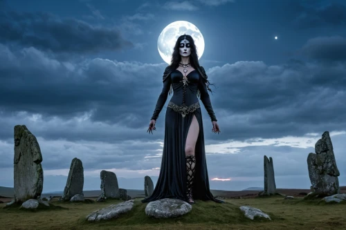 hecate,sorceresses,hekate,ring of brodgar,sirenia,cailleach,brodgar,gothic woman,sorceress,priestess,xandria,skyclad,moonsorrow,dark angel,amaranthe,celtic queen,clonmacnoise,blue enchantress,norns,asherah,Illustration,American Style,American Style 04
