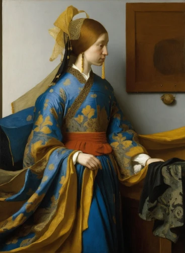 vermeer,girl with cloth,parmigianino,girl in cloth,perugini,mauritshuis,pasini,liotard,portrait of a woman,portrait of a girl,batoni,gentileschi,girl with a dolphin,young woman,garment,praying woman,knippa,caravelli,odalisque,woman praying,Art,Classical Oil Painting,Classical Oil Painting 07