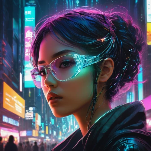 cyberpunk,cyber glasses,cyberpunks,futuristic,neuromancer,ultraviolet,cyber,synthetic,cyberia,neon light,neo,neon,shadowrun,asian vision,cyberworld,neon lights,imaginasian,futurepop,cyberangels,sci fiction illustration,Conceptual Art,Fantasy,Fantasy 17