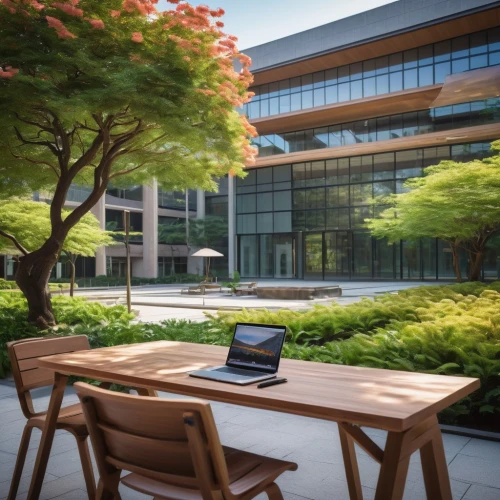 kaist,modern office,kansai university,yonsei,technion,forest workplace,apple desk,working space,omotesando,oticon,home of apple,workspaces,shenzhen vocational college,company headquarters,softworks,metaldyne,coursera,cupertino,offices,outdoor table and chairs,Illustration,Japanese style,Japanese Style 12