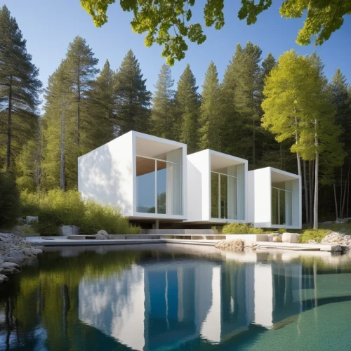 cubic house,house in the forest,modern house,forest house,inverted cottage,pool house,summer house,cube house,mid century house,modern architecture,prefab,mirror house,eisenman,holiday villa,house with lake,electrohome,aqua studio,summer cottage,contemporary,kundig,Photography,General,Realistic