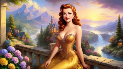 maureen o'hara - female,fantasy picture,background ivy,teela,fantasy woman,fantasy art,mermaid background,titania,satine,cartoon video game background,celtic woman,belle,fantasy girl,ninfa,fantasia,background image,pin-up girl,landscape background,amphitrite,giganta