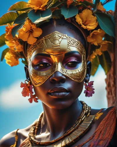 oshun,african woman,maliana,baoshun,african art,liberian,africaine,africana,nubian,polynesian girl,auriongold,african culture,african masks,candomble,afrikan,umoja,gold mask,golden mask,african american woman,melanin,Photography,Artistic Photography,Artistic Photography 08