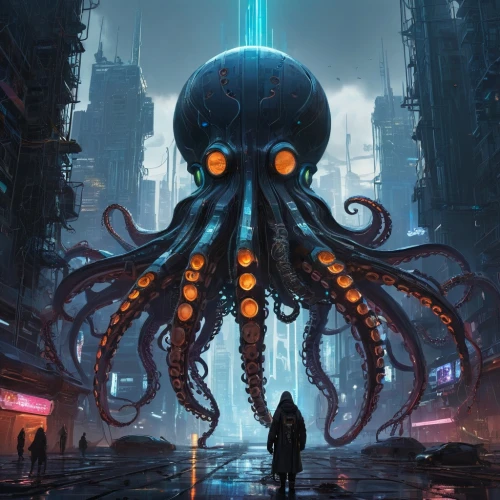 azathoth,lovecraftian,illithid,octopi,octopus,tentacular,nyarlathotep,prospal,octo,intersquid,octopussy,kraken,beholders,cthulhu,tentacled,cephalopod,medusae,lovecraft,apiarium,gravemind,Conceptual Art,Sci-Fi,Sci-Fi 10