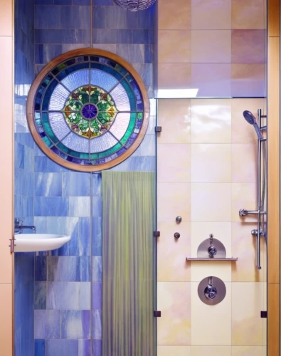 mosaic glass,glass tiles,showerheads,ceramic tile,tile kitchen,banyo,luxury bathroom,pewabic,spanish tile,whirlpool pattern,bathroom sink,mosaics,search interior solutions,shashed glass,tiled,showerhead,bathroom,tiles,stained glass pattern,azulejos,Photography,General,Realistic