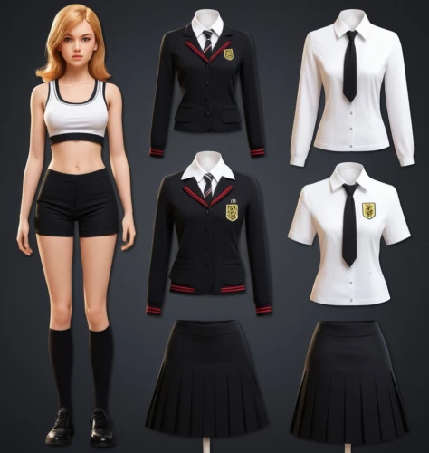 derivable,women's clothing,dressup,ladies clothes,police uniforms,uniforms,a uniform,attires,school clothes,black and white pieces,uniform,tailcoats,women clothes,anime japanese clothing,refashioned,outfits,dress walk black,clothing,fashionable clothes,lisaswardrobe,Illustration,Vector,Vector 03