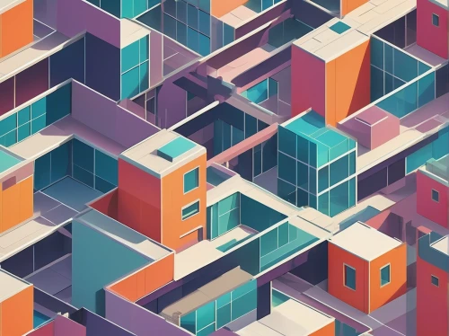 isometric,city blocks,colorful city,microdistrict,blocks of houses,apartment blocks,density,cubes,cubic,apartment block,tiles shapes,lowpoly,roofs,pink squares,abstract shapes,geometric shapes,apartment buildings,townships,geometric,suburbs,Illustration,Paper based,Paper Based 17