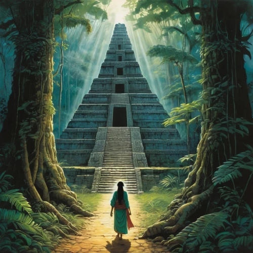 tikal,the mystical path,step pyramid,yavin,chichen itza,pyramid,ennead,eastern pyramid,freemasonry,pakal,kharut pyramid,pyramids,mayan,mypyramid,pilgrimage,pyramus,rosicrucian,temples,pyramidal,hildebrandt