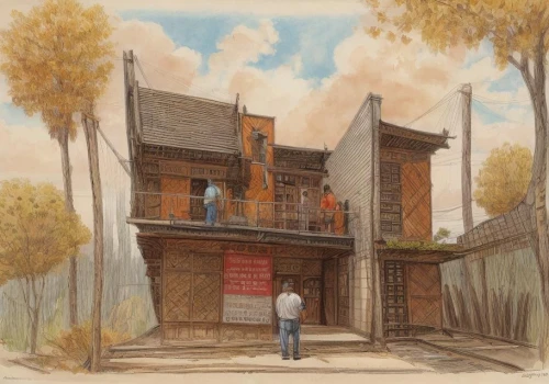 house drawing,lincoln's cottage,hougoumont,clay house,wooden house,solvang,house hevelius,traditional house,house painting,frontierland,gristmills,oertel,timber framed building,wattle and daub,maisons,timber house,townhome,old house,dooryard,redwall,Common,Common,None
