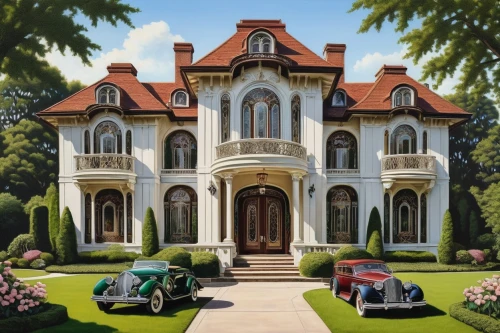 palladianism,houses clipart,country estate,fairy tale castle,house painting,luxury property,villa,amstutz,sylvania,dreamhouse,ghibli,victorian,estates,mansion,country house,two story house,private house,luxury real estate,manor,maplecroft,Illustration,Black and White,Black and White 09