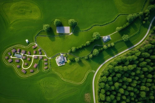golf resort,the golfcourse,golf hotel,golf landscape,golfcourse,golf course,polders,the golf valley,golf courses,ecovillages,escher village,golf hole,the old course,cerknica,hobbiton,ecovillage,indian canyons golf resort,bird's-eye view,from the air,nemacolin,Photography,General,Realistic