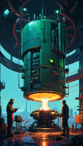 cosmodrome,refinery,reactor,heavy water factory,diving bell,oil rig,nuclear reactor,mining facility,oil refinery,incinerator,industries,steamboy,oil platform,seamico,rosatom,submersibles,industrial landscape,biorefinery,airlock,engine room,Conceptual Art,Sci-Fi,Sci-Fi 01