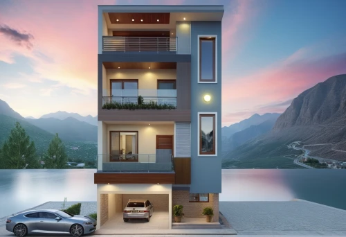 penthouses,sky apartment,residential tower,apartment building,apartments,inmobiliaria,modern architecture,lugano,an apartment,luxury property,riva del garda,house by the water,cube stilt houses,3d rendering,apartment block,condominia,multistorey,house with lake,fresnaye,condominium,Photography,General,Realistic