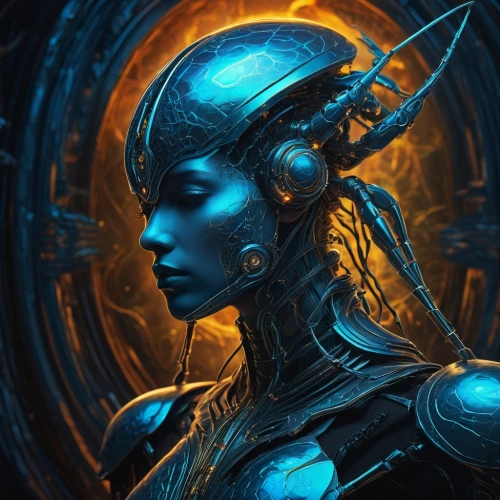 asari,starcraft,cyberia,tenno,afrofuturism,liara,kerrii,khora,andromeda,tron,blue enchantress,varya,siara,sci fiction illustration,velika,telos,protoss,binti,niobe,avatar,Conceptual Art,Fantasy,Fantasy 30