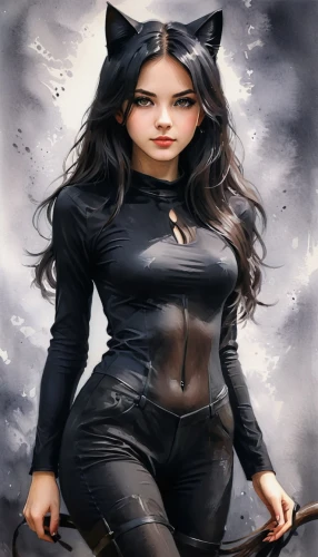 halloween black cat,catwoman,black cat,morgana,kittani,gothic woman,goth woman,pyewacket,salem,felina,atrix,huntress,selina,gothicus,wiccan,pussycat,katica,feline,belladonna,halloween cat,Conceptual Art,Daily,Daily 32