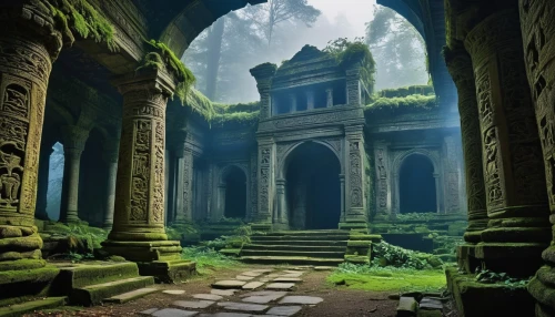 ruins,mausoleum ruins,labyrinthian,ancient city,hall of the fallen,ancient buildings,ancient ruins,ruin,artemis temple,pillars,sanctum,abandoned place,the ruins of the,ancients,ruinas,temples,ancient house,ghost castle,theed,crypts,Art,Artistic Painting,Artistic Painting 47