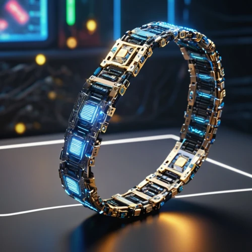 cinema 4d,dna helix,stellarator,chain carousel,tron,chainlink,iron chain,3d render,chain,razor ribbon,curved ribbon,3d model,colorful ring,golden ring,solo ring,cyberscope,3d rendered,annular,cybergold,armlet,Photography,General,Sci-Fi