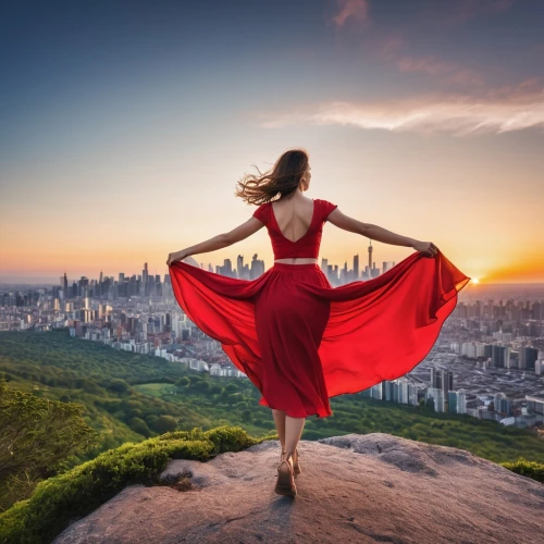 man in red dress,gracefulness,girl in red dress,girl in a long dress,eurythmy,flamenco,lady in red,red cape,flamenca,dance with canvases,kathak,dance silhouette,love dance,silhouette dancer,pasodoble,dervish,red gown,freedom from the heart,ballerina girl,danses,Photography,General,Realistic