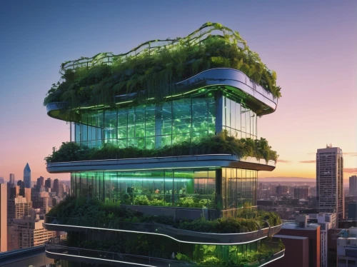 greenhouse effect,ecotopia,greentech,green living,growing green,cube stilt houses,futuristic architecture,roof garden,microhabitats,sustainability,planta,sustainable,the energy tower,hydroponic,hydroponics,greeniaus,balcony garden,sky apartment,ecological sustainable development,greenhut,Illustration,American Style,American Style 15