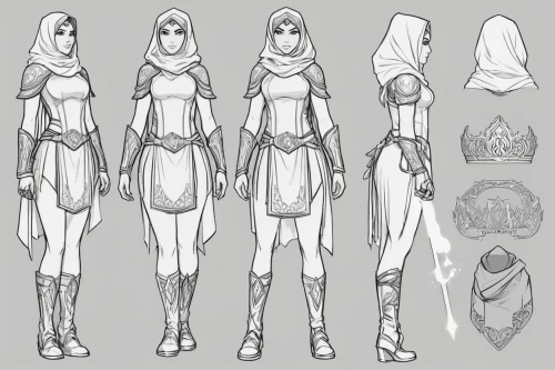 turnarounds,concept art,reweighting,revamps,cleric,elven,drow,breastplates,jaina,development concept,wodrow,redesigning,character animation,concepts,bodices,sterntaler,amalthea,sorceresses,redesigns,stylization,Unique,Design,Character Design