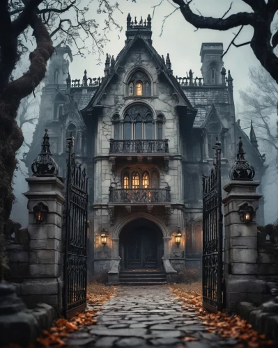 witch's house,haunted castle,ghost castle,haunted cathedral,fairy tale castle,haunted house,the haunted house,castlevania,fairytale castle,witch house,castle of the corvin,ravenloft,halloween background,halloween scene,gothic style,creepy house,halloween wallpaper,victorian,gothicus,haunted,Unique,3D,Panoramic