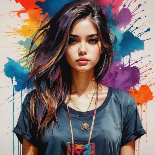 colorful background,art painting,girl drawing,wpap,bohemian art,colorful,girl in t-shirt,painter,artist color,photo painting,pop art style,sel,selly,colori,painting,nielly,seni,background colorful,artistic,boho art style,Conceptual Art,Fantasy,Fantasy 15