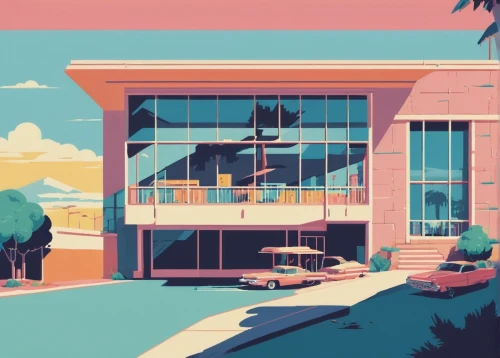 midcentury,dealership,riverdale,retro diner,motel,car dealership,parking lot,offices,dreamhouse,an apartment,holiday motel,car dealer,grocery store,parkade,mid century house,calarts,sunnyvale,dribbble,grocery,modern office,Unique,Pixel,Pixel 04