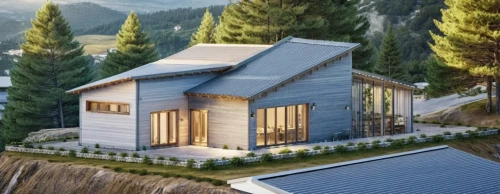 house in mountains,house in the mountains,the cabin in the mountains,mountain hut,mountain huts,passivhaus,timber house,electrohome,3d rendering,hydropower plant,snohetta,log cabin,log home,wooden house,inverted cottage,chalet,small cabin,prefab,ski resort,cabins,Photography,General,Realistic