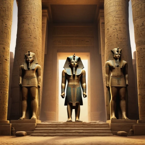pharaohs,egyptian temple,ramses ii,thutmose,pharoahs,pharaonic,khafre,horemheb,luxor,wadjet,neferhotep,ramesses,ancient egyptian,ancient egypt,egyptologists,hatshepsut,psusennes,mastabas,egyptology,merneptah,Illustration,Realistic Fantasy,Realistic Fantasy 17