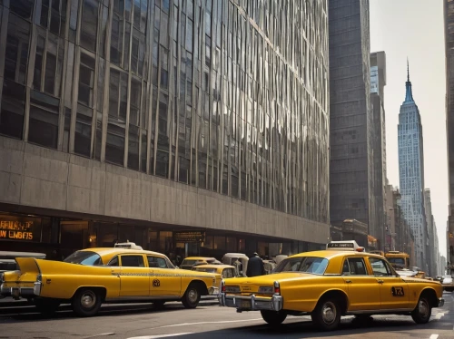new york taxi,taxicabs,chrysler building,yellow taxi,ektachrome,taxi cab,13 august 1961,cabbies,taxicab,kodachrome,cabs,taxis,5th avenue,yellow car,cabbie,radio city music hall,new york,nyclu,1 wtc,nytr,Illustration,Black and White,Black and White 13