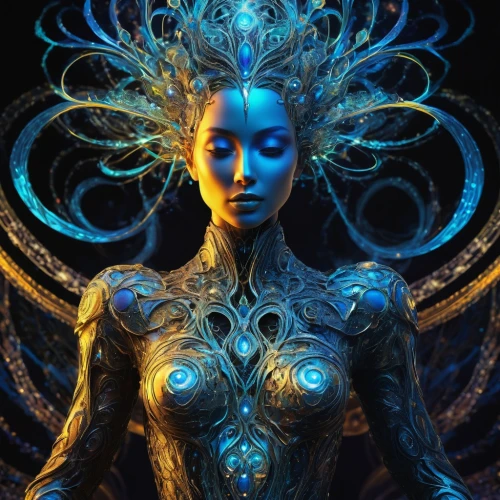 blue enchantress,cortana,bluefire,kerrii,varuna,avatar,asari,biomechanical,cyberia,vodun,akasha,cybernetic,nebula guardian,neon body painting,cybernetically,matriarchal,kerrigan,psytrance,biotic,telepath,Conceptual Art,Fantasy,Fantasy 11