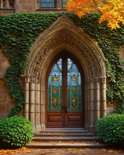 portal,garden door,yale,front door,church door,mdiv,doorway,yale university,doorways,marquette,entryway,cwru,entranceway,front gate,washu,sewanee,cornell,uw,the door,princeton,Art,Classical Oil Painting,Classical Oil Painting 19