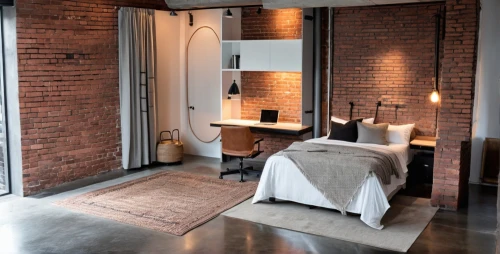 loft,lofts,sleeping room,modern room,bedroom,bedrooms,hallway space,chambre,kamer,guest room,brick house,great room,shared apartment,scandinavian style,quarto,apartment,contemporary decor,guestrooms,nook,an apartment,Photography,General,Realistic