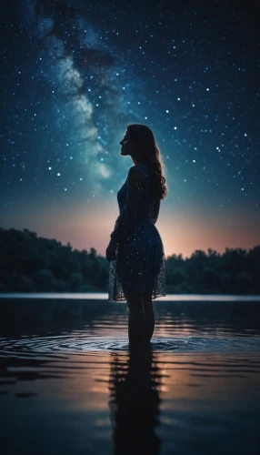 mermaid silhouette,the night sky,night image,night sky,night stars,the night of kupala,starry night,moon and star background,nightsky,milky way,girl on the river,astronomy,serene,constellation swan,fantasy picture,stargazing,stargazer,woman silhouette,mermaid background,night star,Photography,General,Cinematic