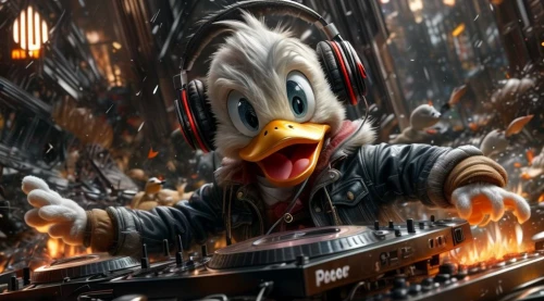 rockerduck,scroop,disc jockey,duckburg,donald duck,djn,winamp,disk jockey,glomgold,scrooge,magica,duck,mcduck,ducktales,diduck,soundblaster,quacking,duckwitz,dj,quacker